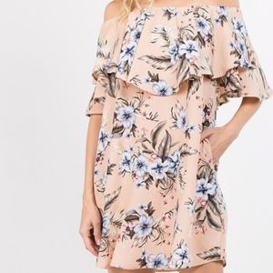 Blush | Tropical Vintage Floral Dress